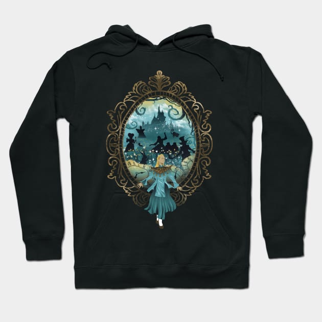 Through the Looking Glass Hoodie by DANDINGEROZZ